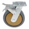 Vestil Rubber Swivel With Total Brake Caster 8 In. Diameter x 2 In. Width 881 lb Dark Gray/Gold CST-KSM-8X2MR-SWTB - alternate 8